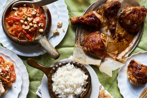 Hähnchen Korma mit Jasminreis und Cashew