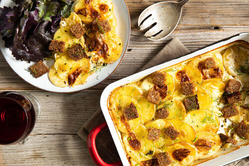 Special: „Janssons Versuchung“ mit Anchovis und knusprigen Roggencroûtons