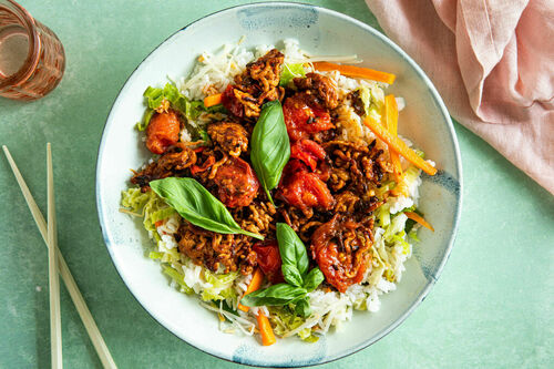 Superfix V4: Garnelenpfanne Thai-Style mit Gemüse und Jasminreis