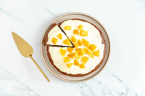 Mexikanischer Chili-Schokoladenkuchen mit Orangenguss