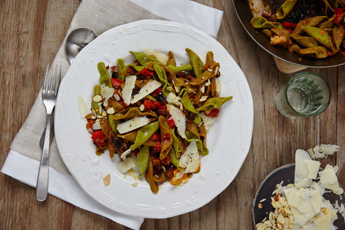 Bärlauch-Pasta "sizilianisch"
