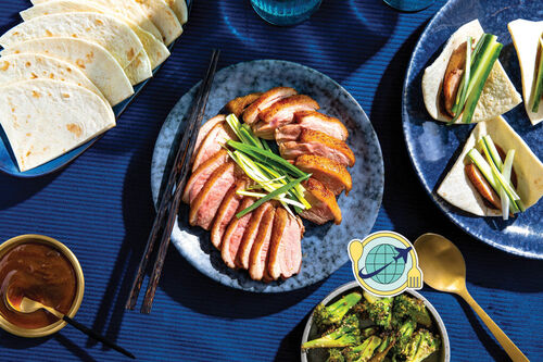 Special: Zarte Entenbrust Asia-Style dazu Hoisinsauce und Sesambrokkoli