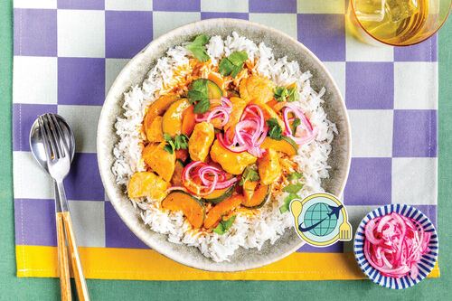 Special: Curry „Butter Chicken“-Style mit eingelegten Zwiebeln und Koriander