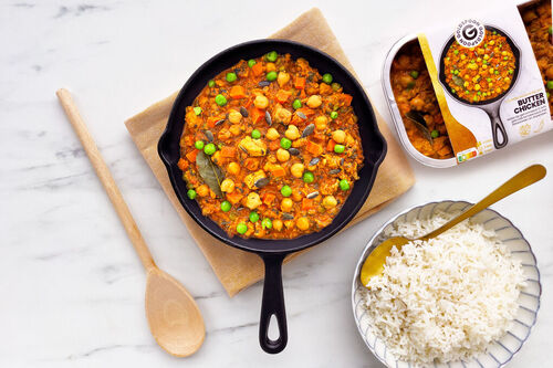 Extraschnell: Indisches Butter Chicken mit Jasminreis