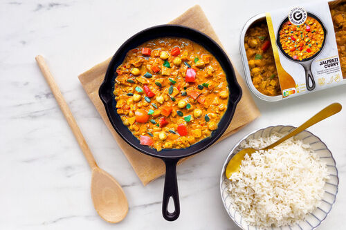 Extraschnell: Vegetarisches Jalfrezi mit Jasminreis