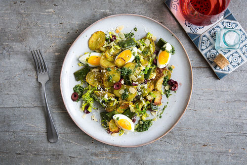 Niçoise-Salat mit Bohnen, Kartoffeln und Ei