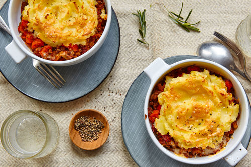 Herzhafter Linsen-Pie