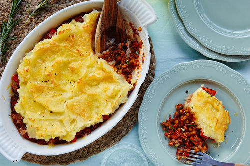 Herzhafter Linsen-Pie