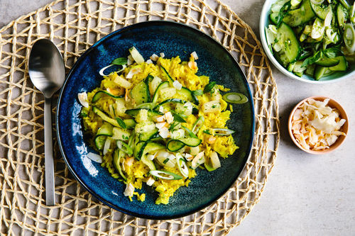 Ananas-Kokos-Basmati mit Thai-Kräutern und Limette