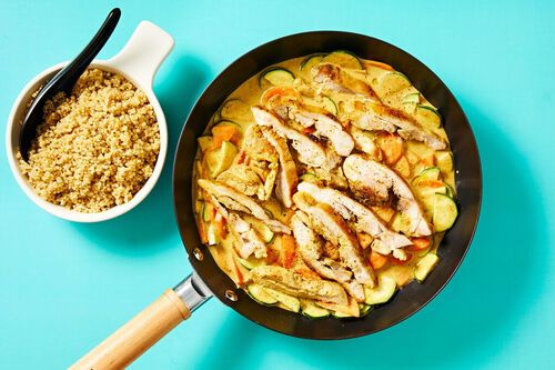 TBR RS-KF Vadouvan-Hähnchen mit Quinoa und Gemüse in cremiger Sauce