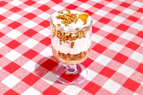 OP Birnen-Apfel-Trifle mit knusprigen Haferflocken und Joghurtsahne