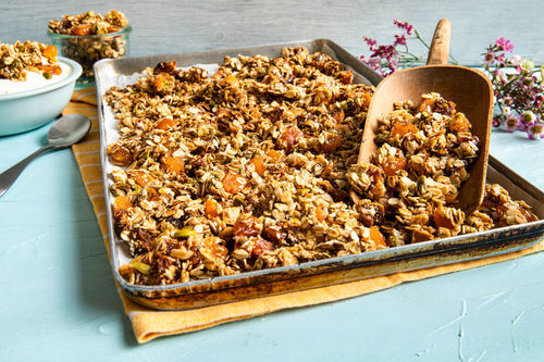 Special: Orientalischer Granola-Mix mit Trockenobst, Pistazien und Ras el-Hanout