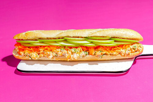 Schnelles Eiersalatsandwich mit Karotte, Apfel und feiner Cajun-Würze