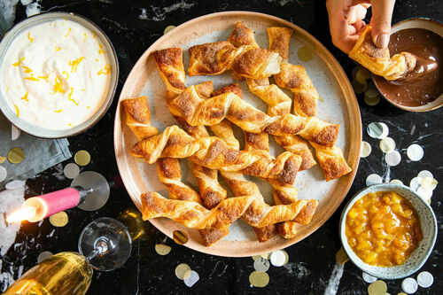 Special: Knusperstangen Churros-Style mit Orangen-, Schokoladen- und Joghurtdip