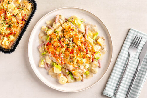 Hackfleisch-Lauch-Auflauf mit Kartoffeln