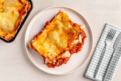 Lasagne mit Rindfleisch und Käse