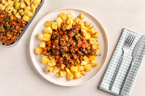 Herzhaftes Rindfleischragout mit Kartoffeln